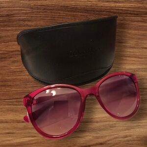 New Calvin Klein Red Sunglasses